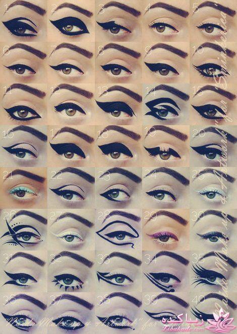 آموزش کشیدن خط چشم برای انواع چشم ها